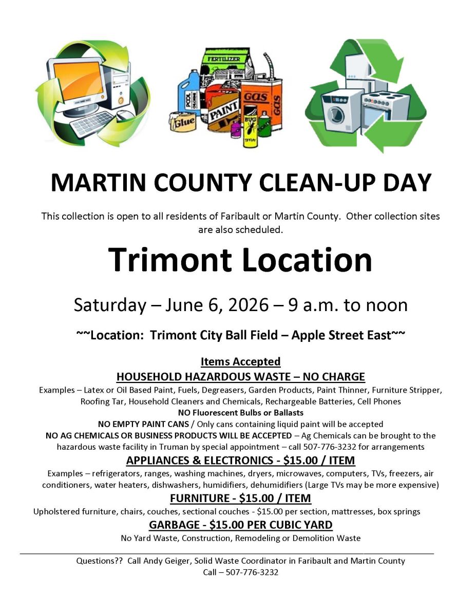 Martin County Cleanup 2026- Trimont Location